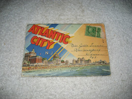 Atlantic City New Jersey Souvenir picture Postcard Folder 1920s 18 pictures - £11.68 GBP