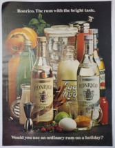 1972 Ronrico Rum Vintage Print Ad Would You Use An Ordinary Run On A Hol... - $12.95