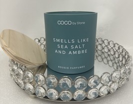 COCO By Stone - Smells Like Sea Salt &amp; Ambre Candle Bougie Perfumee - HTF - £30.18 GBP