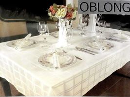Crystal Clear Vinyl Tablecloth Cover Protects Fabrics 60" x 90" Oblong - $12.86