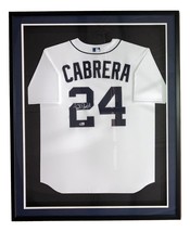 Miguel Cabrera Signé Encadré Detroit Tigers Blanc Nike Baseball Jersey B... - £533.94 GBP