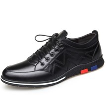 Growth Increases Elevator 5CM Men Sneaker Spring Fall Casual Leather Mocassins F - £57.01 GBP