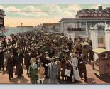 Crowded Boardwalk Group Photo Atlantic CIty New Jersey NJ UNP DB Postcar... - $3.91