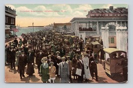 Crowded Boardwalk Group Photo Atlantic CIty New Jersey NJ UNP DB Postcard R1 - £3.12 GBP