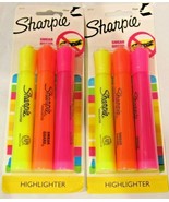 Lot of 2 Sharpie Neon 3 Color HIGHLIGHTER 3pk Chisel Tip NonToxic Odorle... - £9.42 GBP