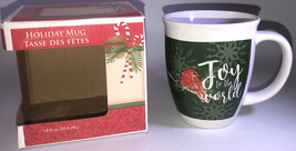 Joy To The World Cardinal Oversized 14oz Coffee Tea Coco Cup/Mug In Gift Box-NEW - $13.74