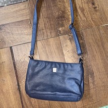 Brooklyn Industries Crossbody Bag Blue Shoulder Purse Pebbled Faux - £19.47 GBP