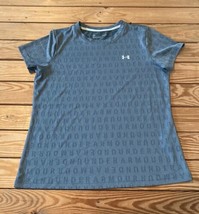 Under Armour Women’s Short Sleeve Athletic shirt Size L Blue E7 - $12.67