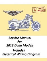 2013 Harley Davidson Dyna Models Service Manual - £16.85 GBP