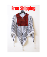 Keffiyeh Tatreez Blouse Palestinian keffiyeh  Embroidery Free  كوفية فلس... - $180.08 CAD