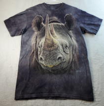 The Mountain T Shirt Mens Size Medium Black Cotton Short Sleeve Crew Neck Rhino - £15.08 GBP