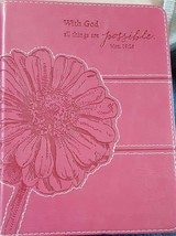 With God, All Things Are Possible Journal, Pink new Christain gifts - £10.89 GBP