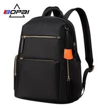 Women Backpack Waterproof OL 14 Inch Women Laptop Backpack Plecak Black Bagpack  - £116.66 GBP