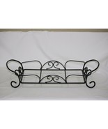 Rectangular Ornate Black Metal Stand Rack for Glass or Stoneware Baking ... - £7.07 GBP