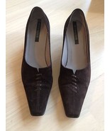 Peter Kaiser Women&#39;s Shoes Brown Suede Heels Shoe Size Uk 4 Us 6 - $923.60 MXN