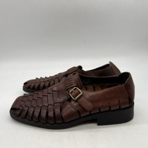 hunters bay brown leather size 10 - $19.80