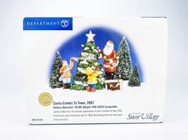 Department 56 Santa Comes To Town 2001 The Original Snow Village Figurine - $43.49