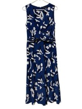 Lauren Ralph Lauren Womens Blue White Abstract Sleeveless  Dress Size 4 ... - £25.89 GBP