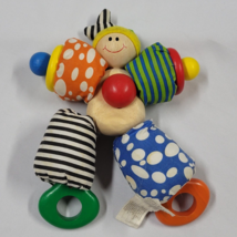 Vintage Wonderworld Soft Wood Baby Wooden Toy Crinkle Rattle Squeak Toy 2000 - £15.63 GBP