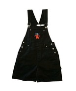 Vtg Sesame Street Elmo Overalls Shorts Womens S Black Cotton Retro Embro... - $53.74