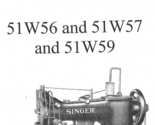 Singer 51W56 51W57 51W59 Manual Sewing Machines Instruction Hard Copy - £10.21 GBP