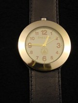 Wrist Watch Bord a&#39; Bord French Uni-Sex Solid Bronze, Genuine Leather B23 - £103.87 GBP