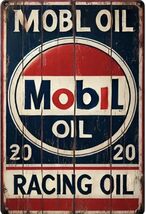 Mobil Exxon Retro Vintage Gas Gasoline Oil Tin Sign 8x12 inches Station G - $34.91 CAD