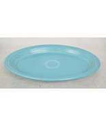 Fiestaware Large Oval Platter 13&quot; Green Turquoise Homer Laughlin Vintage - $29.70