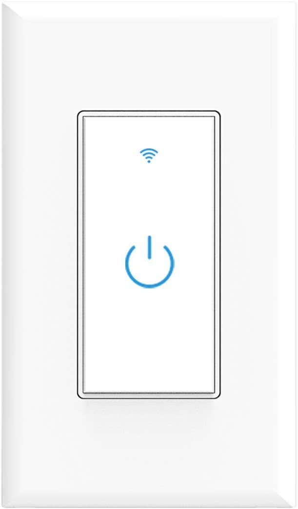 Wifi Touch Wall Switch With 1 Gang, Alexa, Google Home, And Ifttt Compat... - $37.23