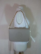 NWT Tory Burch French Gray Leather BOMBE Convertible Clutch - $350 - £250.06 GBP
