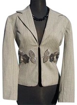 Cache Luxe Elaborate Embellished Lined Top Suit Jacket New 0/2/4/6/8/10 $328 NWT - £258.10 GBP