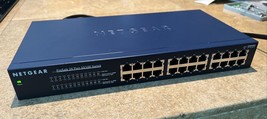 Netgear ProSafe 24 Port 10/100 Ethernet Switch JFS524 w/ power cord - £7.84 GBP