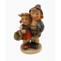 Vintage Hummel Goebel Germany Figurine Surprise Boy Girl Porcelain 4 in TMK 2 - £135.77 GBP