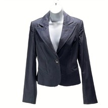 Marciano Jacket Gray Pinstripe Cotton One Button Blazer Women&#39;s Size 4 - £23.22 GBP