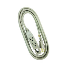 Indoor 9 ft. L Beige Triple Outlet Cord 16/3 SJT - $14.95