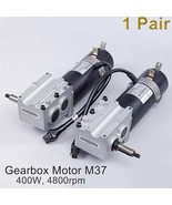 New M37 Gearbox DC 24V Motor 4.5A 400W 4800rpm with brake power wheel - $933.86 CAD