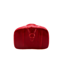 Red Suitcase Luggage Travel Salt &amp; Pepper Shakers Ceramic 1970&#39;s Vintage - $15.85