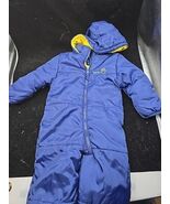 BABY XTREME Sz 18 month Snow suit Navy Blue Yellow Snowsuit Sledding  Wi... - $25.76 CAD
