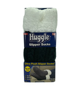 Huggle Slipper Socks Ultra Plush Fleece Non-Slip Charcoal Gray One Size ... - $13.20 CAD