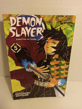 Book Manga Demon Slayer Kimetsu no Yaiba Volume 5 - £10.61 GBP