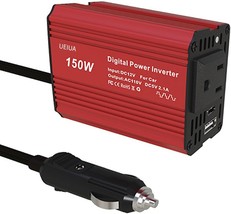 150W Car Power Inverter, Dc12V To Ac110V Converter Socket Charger With18W, Ipad - $41.99