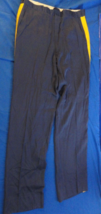 Asu Dress Blue Gold Stripe Braid Army Nco Officer Uniform Dress Pants 31X32 - £26.02 GBP