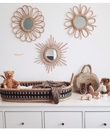 Set of Rattan Mirrors, Boho Mirror, Rattan wall mirror, Home Decor, Wall... - $59.00+