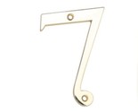 Gatehouse 4&quot; Zinc Alloy House Number, #7, Polished Brass, Includes 2 Screws - $5.95