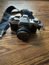 Canon AE-1 Program SLR Camera Silver w/ 1:1.8 50mm lens Tested Screw Missing - $128.70