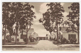 Brockton Cottages Santa Monica West Los Angeles California postcard - £4.74 GBP