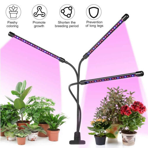30W Tri 3-Head Plant Grow Light Lamp 60LED for Indoor for Indoor VEG Hyd... - $18.05