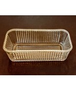 Federal Ribbed Glass Bread Loaf Pan Open Refrigerator Jar Storage dish 8... - £15.72 GBP