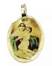 Virgen De Schoenstatt Our Lady of Schoenstatt 18k Gold Plated Medal 20” ... - £10.19 GBP