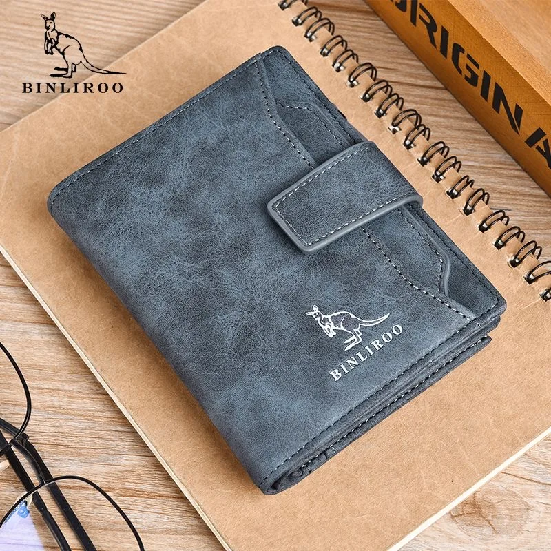 Men&#39;s Coin Purse business travel Wallet  Leather Wallet Zipper Credit Card Holde - £50.67 GBP